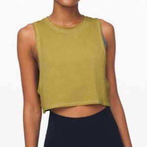 Lululemon Muscle Love Crop Tank Fade Washed Grape Leaf, Size 4
